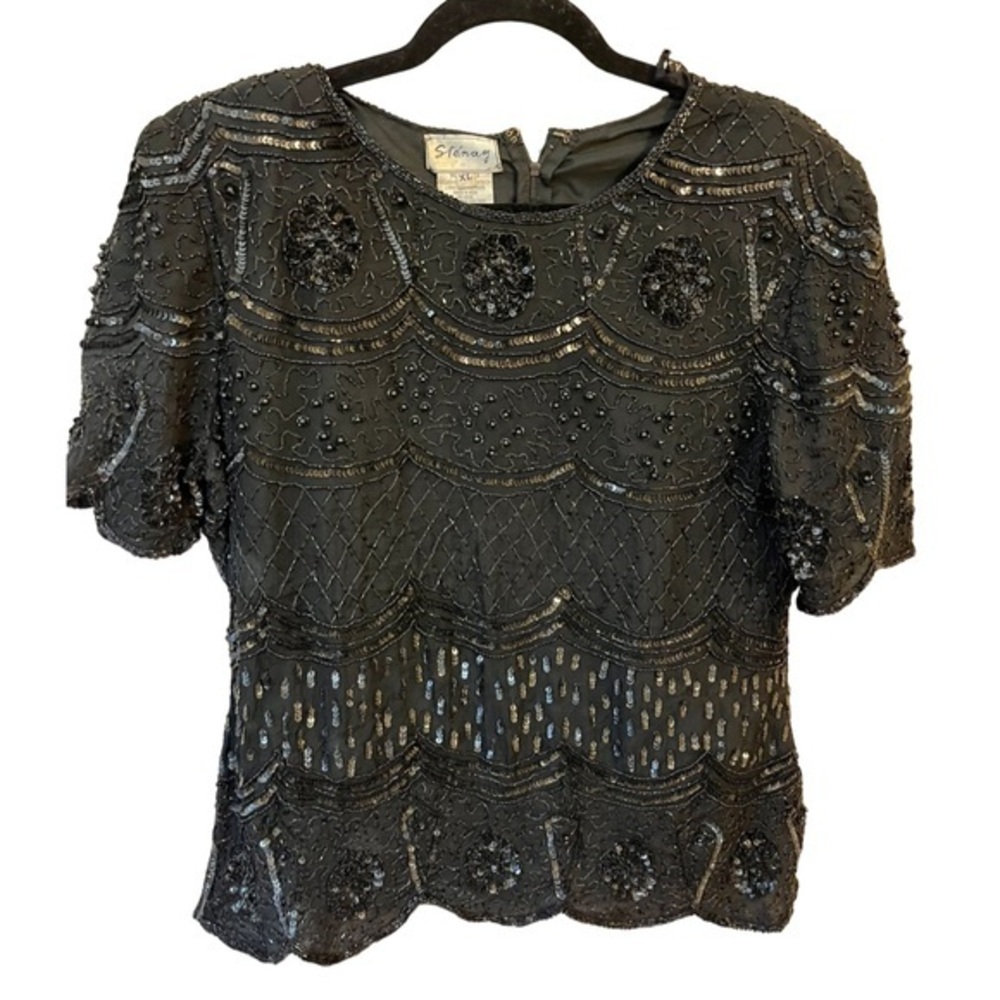 Silk Beaded Blouse